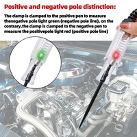 6V 12V 24V 48V DC Digitaler Spannungsprüfer mit Verlängerungsfederkabel für Kfz-Stromkreise und LKW-Beleuchtung