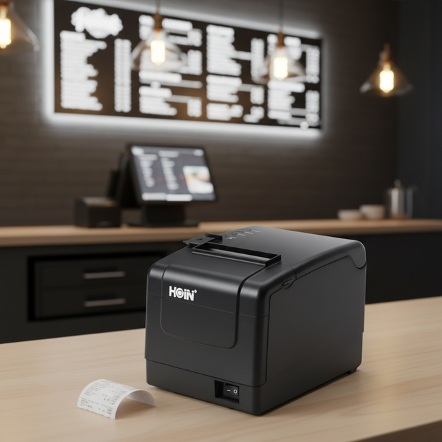 HOP-H806 80mm POS System Thermal Printer USB Interface Cheap Price Black Auto Cutter in Stock 1-Year Warranty
