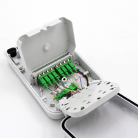 Caja de Distribución de Fibra Óptica de 8, 16, 32, 48 Puertos para Montaje en Pared con Divisores de Fibra PLC para Equipos de Fibra Óptica