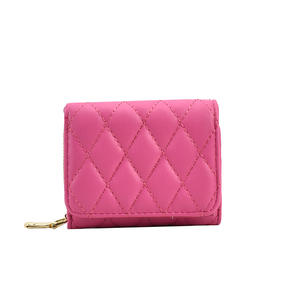 กระเป๋าสตางค์แบบข้ามพรมแดนสำหรับผู้หญิงรุ่นเกาหลี2025กลิ่นหอมขนาดเล็กปักลายหลายช่องใส่เหรียญบัตรเงินบัตร - Product Image 2