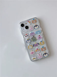 Beaucoup de petits animaux <span class=keywords><strong>coque</strong></span> de téléphone magnétique de dessin animé Transparent pour Apple <span class=keywords><strong>iPhone</strong></span> 15 13 13Pro 16 Pro Max modèles antichoc - Product Image 3