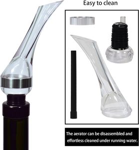 อุปกรณ์เสริมบาร์สำหรับของขวัญทางธุรกิจ อุปกรณ์ในครัวเรือนทันสมัย พกพาสะดวก ทำจากพลาสติก ABS+ซิลิโคน รูปทรงนกอินทรี ที่รินไวน์แดงพร้อมตัวเติมอากาศ - Product Image 3