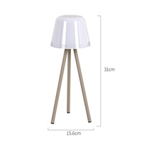 Capteur de balayage intelligent moderne lecture étude décoration de la maison batterie à l'intérieur sans fil portable chevet pliant led lampe de bureau avec abat-jour RVB