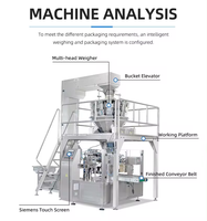 Machine d'emballage automatique de snacks avec peseuse multi-têtes pour la solution d'emballage de chips, de pop-corn, de biscuits et de bonbons
