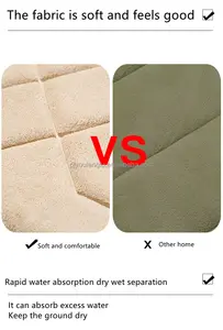 Hot Selling Custom Absorbent Bath Matnon Slip Floor Matbedroom Kitchen Floor Mat