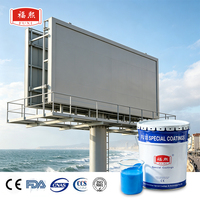 Revêtement liquide en polyuréthane acrylique écologique résistant aux intempéries pour l'extérieur, revêtement protecteur antirouille pour les panneaux d'affichage en acier