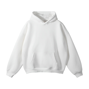 Sweat-shirt en molleton surdimensionné personnalisé pour hommes, pour les détaillants de vêtements de sport américains, avec capuche en coton et tissu en molleton bouclé. - Product Image 1