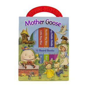 Mother Goose Block Board book Deluxe My First Library 12 Board Book Picture Libro <span class=keywords><strong>de</strong></span> cartón - Product Image 1