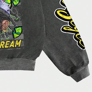 Sudaderas con Capucha para Hombre, Estilo Hip Hop Urbano, Lavado Ácido, Corte Cuadrado, Impresión Digital Directa Personalizada de Alta Calidad al por Mayor - Product Image 4