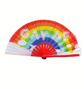 Abanico de Bambú Natural Personalizado con Impresión, Plegable, Estilo DIY para Decoración del Hogar, Año Nuevo, Regalos Promocionales Empresariales - Product Image 1