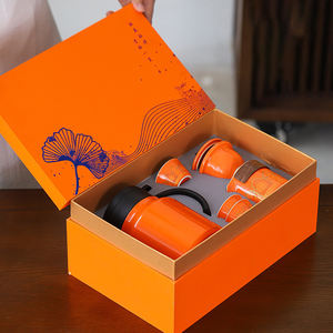 Artículo promocional Año Nuevo chino 2024 Productos <span class=keywords><strong>Pormo</strong></span> Gift 1l Jarra al vacío y juego de té de cerámica Juegos de regalo - Product Image 6