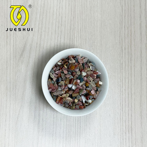 JUESHUI Farbenfrohe Polierte Kieselsteine 3-8mm Aquarium Dekorative Kiesel Regenbogensteine Fischbecken Bodenlandschaft Fujian - Product Image 2