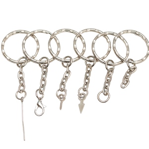 PD037-043 25mmスクリューアイピンキーチェーンキーリングオープンループ留め具付きスプリングフックチェーン用ダイバッグキーチェーン製造アクセサリー - Product Image 1