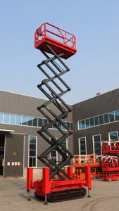 Plataforma DE TRABAJO Elevadora de horquilla de tijera HSLLIFT altamente personalizable eléctrica 6-10-12M con capacidad de 1000kg 2260 1130mm x 4 personas - Product Image 5