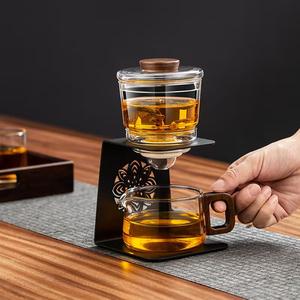 Service à thé en verre créatif pour la maison, <span class=keywords><strong>infuseur</strong></span> à thé magnétique, théière à infusion facile, théière en verre Kung Fu, service à thé léger - Product Image 3