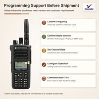 Radio portable DMR Motorola DP4801e d'origine, VHF 5W ou UHF 4W, 1000 canaux, GPS, Bluetooth, WiFi, IP68, clavier complet pour utilisation en équipe
