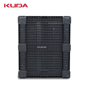 KUDA 1210E-ZDKBX Caja de palé de plástico plegable Logística Transporte Almacén Rotación Caja de palé de rejilla 1200X1000X810mm - Product Image 4
