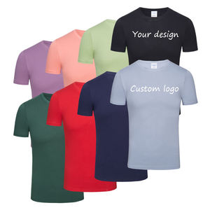 Vente en gros de t-shirts décontractés avec logo personnalisé t-shirt 100% coton t-shirt pour hommes 210 grammes de t-shirts vierges surdimensionnés en coton épais - Product Image 3