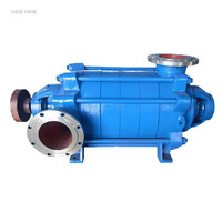 Pompe centrifuge multi-étages verticale en acier inoxydable pour pipeline - 100 m de hauteur de refoulement, entraînement par moteur AC pour l'alimentation en eau industrielle