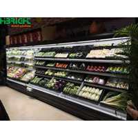Vitrine réfrigérée commerciale avec couvercle en verre pour supermarché, charcuterie, produits frais, viande, fruits de mer