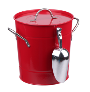 Enfriador de Cerveza para Fiestas de Estilo Contemporáneo Prime Fortune, Cubo de Hielo de Hierro con Recipiente Interior y Cuchara para Bodas - Product Image 1