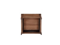 Table de chevet moderne en bois de palissandre avec 2 tiroirs, table de nuit, table d'appoint de lit, meuble de chambre en bois massif avec 4 pieds.