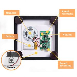 New Wholesale Customized Acrylic Refrigerator Diy Personalized Photo Album <b>Fridge</b> Magnet With Music Player - Product Image 3