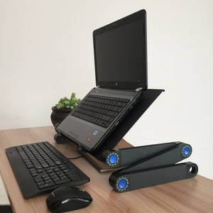 Bilgisayar masası alüminyum alaşım katlanır ayarlanabilir Laptop standı dizüstü bilgisayar 360 derece bilgisayar masası yatak Nearpow - Product Image 6