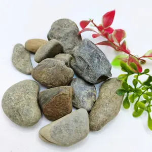 Природные речные камни, плоский речной галечный камень, природный экологический пейзаж, песок для водного декора