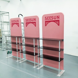 Gấp nhôm ống căng vải quảng cáo khuyến mãi tái sử dụng hiển thị kệ - Product Image 4