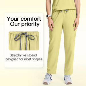 Biểu Tượng Tùy Chỉnh Thoáng Khí Điều Dưỡng Tẩy Tế Bào Chết Đặt Spandex Y Tế Đồng Phục Cho Nam Giới Và Phụ Nữ OEM Bệnh Viện & Nha Khoa Salon Làm Việc Đồng Phục - Product Image 5