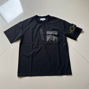 Camiseta de Manga Corta para Hombre, Estilo Clásico, Vintage, 100% Algodón, Casual de Verano, con Diseño de Piedras de Lujo, 2026 - Product Image 3