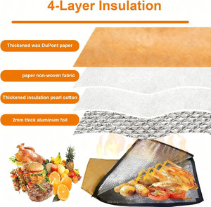 Bolsa para Mantener la Carne Caliente, para Uso en Interiores y Exteriores, Manta para Barbacoa, Resistente a las Arrugas y Duradera, Sin Fugas - Product Image 3