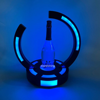Porte-bouteilles rechargeable multicolore à LED, support VIP, présentateur de bouteilles à LED pour boîte de nuit, bar-salon