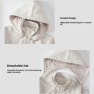 Xuyên Biên Giới Thường Xuyên Phù Hợp Với Rắn Phụ Nữ Giản Dị Của Đứng Cổ Áo Có Thể Tháo Rời Cổ Áo Clip Yoga Áo Khoác Cho Thể Thao Ngoài Trời Hàng Ngày Mặc - Product Image 2