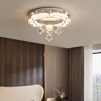 Luminaires de plafond en cristal LED pour salon OEM CE avec télécommande pour maison, hôtel, villa