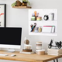 Nouvelle étagère murale en panneau perforé transparent acrylique Peg Board murs organisateur étagères de rangement panneau perforé présentoir mural