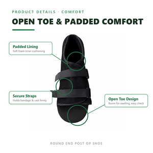 Zapatillas Postoperatorias Optimizadas con Entresuela <span class=keywords><strong>de</strong></span> EVA y Suela <span class=keywords><strong>de</strong></span> TPR, Ligeras, Antideslizantes, con Punta Redonda, para Recuperación <span class=keywords><strong>de</strong></span> Fracturas <span class=keywords><strong>de</strong></span> Húmero Escapóleo y Talón en Adultos - Product Image 2
