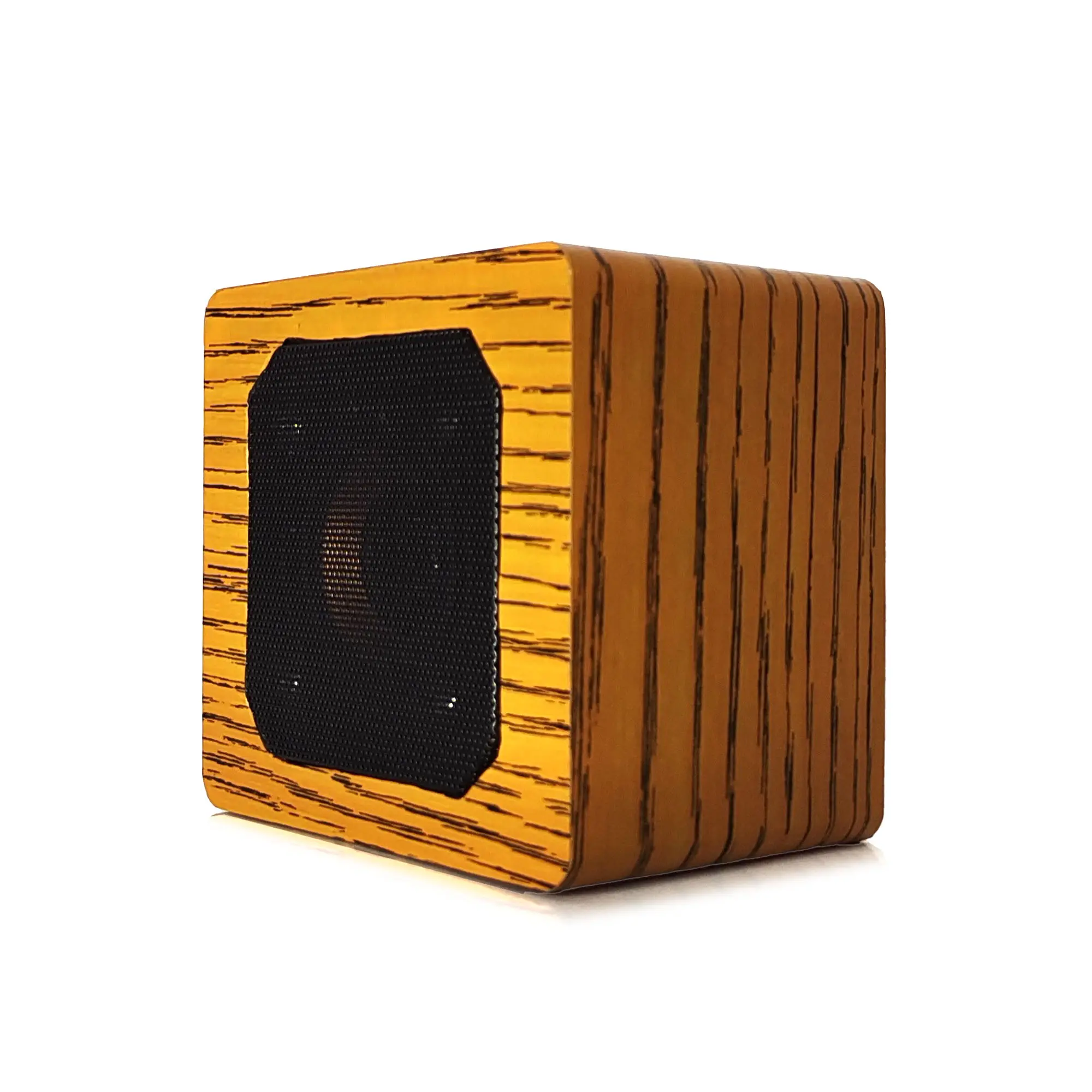 Baru Datang Retro Kayu Portabel Mini Speaker Portabel Kecil Boombox Speaker Nirkabel dengan Slot Kartu SD