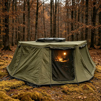 Tenda Awning Mobil Lipat untuk Camping Outdoor Grosir, Bahan Polyester 320g, Ukuran 200x200cm, Empat Musim, Awning Samping Mobil 270 Derajat