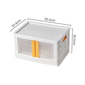 40L Double Door Plastic Foldable Wardrobe Sundries Home Organizer Storage Boxes Bins Stackable storage container with wheels