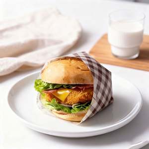 Restaurant Wholesale Reusable Wax <b>Wrap</b> <b>Paper</b> Custom Logo Sandwich <b>Burger</b> Hamburger Durable - Product Image 3