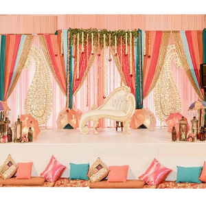 Mehndi Event <b>Stage</b> Decoration Ideas and <b>Props</b> Punjabi Mehandi Sangeet Ceremony <b>Stage</b> Arabian Wedding Event Sangeet <b>Stage</b> Decor - Product Image 1