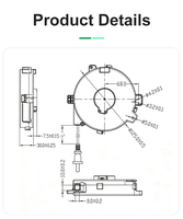 Enrouleur de câble électrique rétractable automatique personnalisé Mella en PC/POM, 1-2m, 2A-10A, fil IEC SJTW pour ordinateur OEM