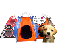 Tente pour animaux de compagnie d'extérieur pliable, protection solaire, lit portable pour chien, maison pour chiots, Oxford Fiberglass 70x55cm, trois saisons, intérieur/extérieur