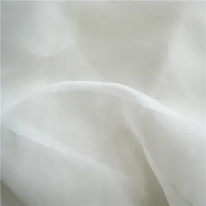 Fornitura di fabbrica 100% poliestere 110 "50gsm IFR tessuto semplice in voile per tende trasparenti e tende in voile