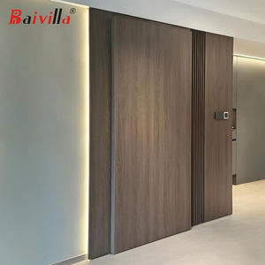 2025ประตูผีติดผนังพรมมหัศจรรย์กลไกรางไม้ที่มองไม่เห็นระบบประตูบานเลื่อนซูเปอร์มาร์เก็ตภายนอกที่ซ่อนอยู่ - Product Image 2