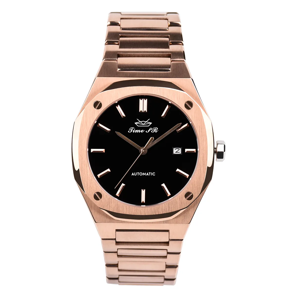 Men's Luxury Wristwatch Stainless Steel Automatic Mechanical Watch Gold Watches