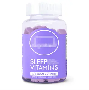 睡眠补充剂偶尔睡眠支持3毫克褪黑激素L-茶氨酸洋甘菊天然睡眠辅助软糖