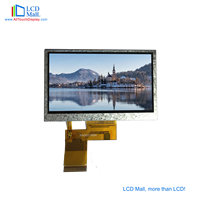 Penjualan terlaris layar tft 4.3 inci 480*272 modul LCD antarmuka RGB panel sentuh kecerahan 700cd disesuaikan untuk semua tampilan layar LCD